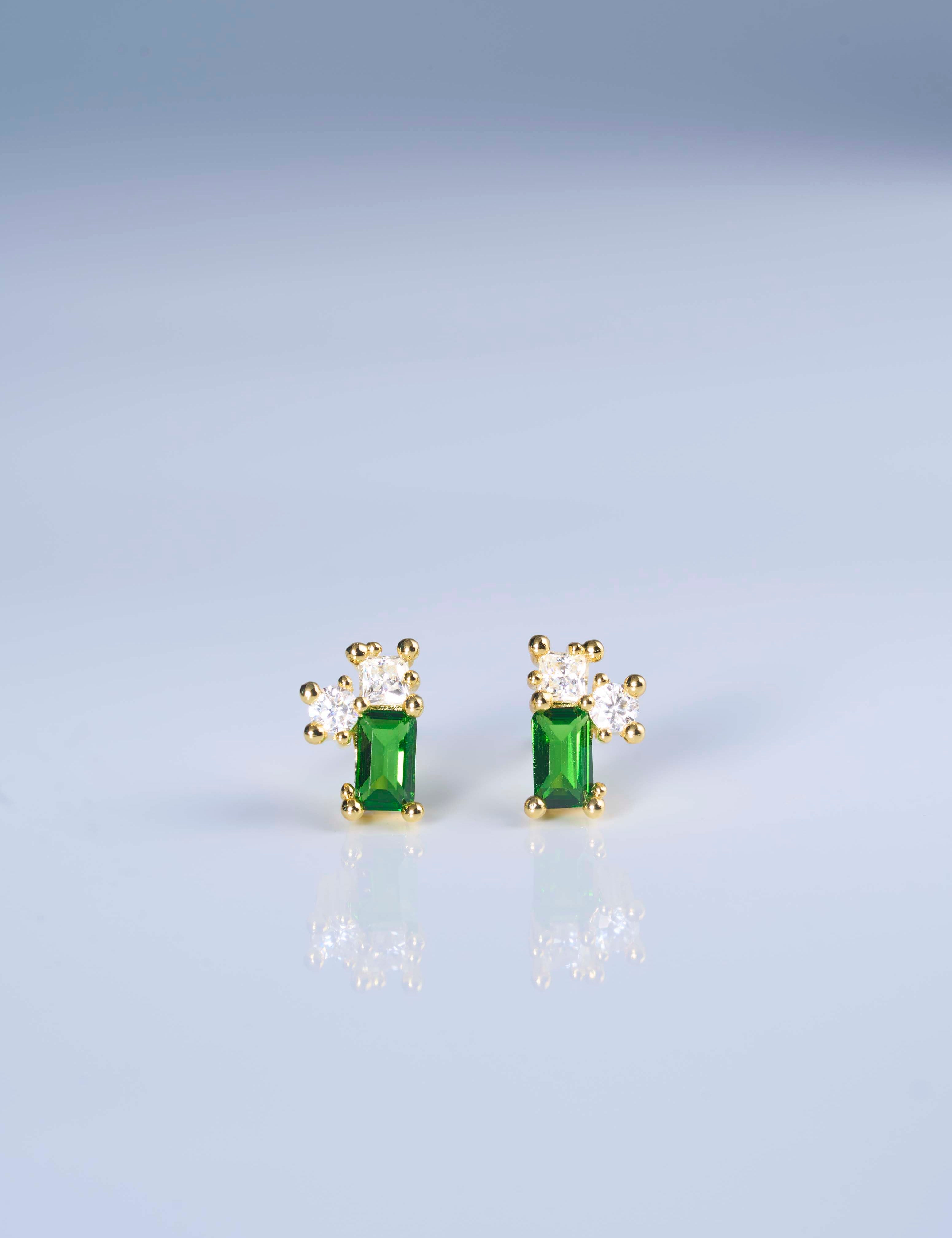 Abundance Gold Vermeil Stud Earrings Classic Statement Studs