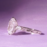 [Trilogy Cornelia] 4.5ct Diamond Ring With Hand Engraving