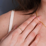Entwined Tendrils Ring, Sterling Silver with Gold Vermeil