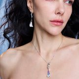 Venus necklace with natural gemstones