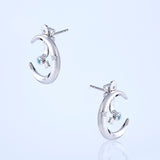 Selene Earrings, White Gold and Diamonds