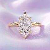 [Tulip] Diamond With Petal-Shaped Setting