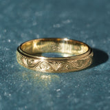 [Edwardian] Hand-Engraved Wedding Band