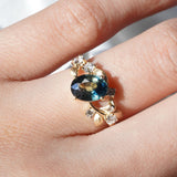 [Enchanted Woodland] 2ct Parti Sapphire Engagement Ring
