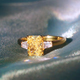 [Golden Veil] Yellow Diamond Ring