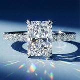 [Pavé Sonata] Radiant Solitare With Pavé Band