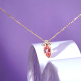 Pink Sapphire Necklace: Rosy Twilight