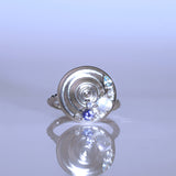 Ripple Ring, Sterling Silver With Natural Gemstones