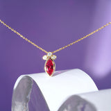 Ruby Necklace: Crimson Sunset