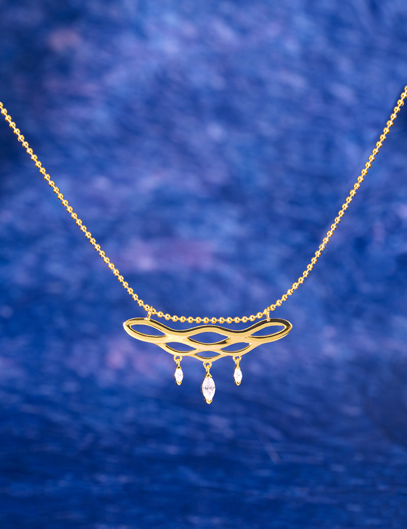 Poeme necklace gold vermeil jewellery