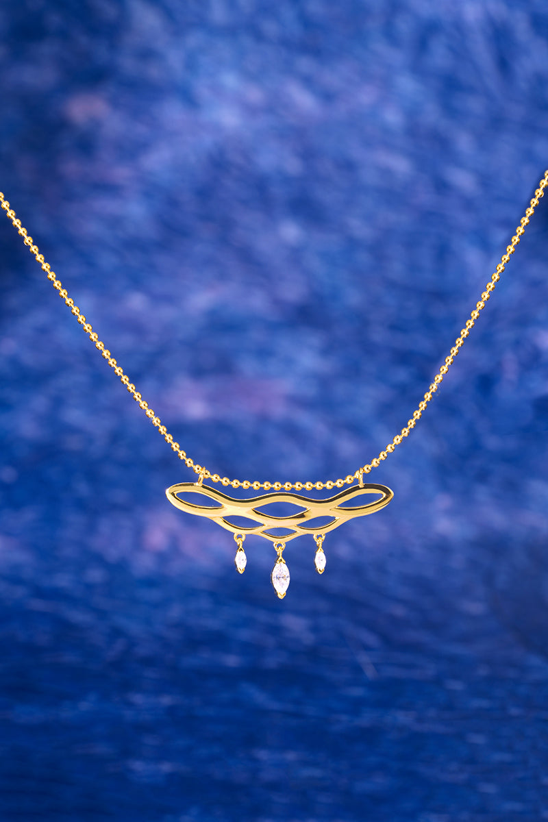 Poeme necklace gold vermeil jewellery