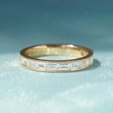[Windows of Eternity] Baguette-Cut Diamond Wedding Band
