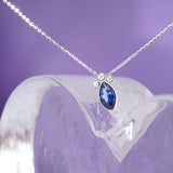 Sapphire Necklace: Midnight Blue