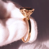 Bespoke Morganite Ring, 18k Gold Butterfly Setting