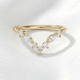 [Verity] V-Shaped Wedding Band