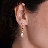 Dainty Venus Earrings, Gold Vermeil