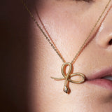 Serpent necklace, Gold Vermeil