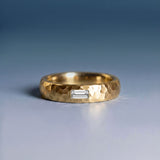 [Fortitude] Diamond Wedding Ring In Yellow Gold