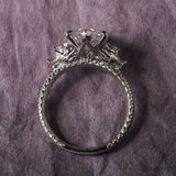 Bespoke [Dragon] Engagement Ring With a 4ct Lab Diamond