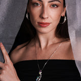 Guardian Angel Necklace With Gemstones