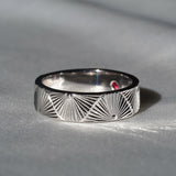 [The Unfolding] Men's Hand-Engraved Wedding Band