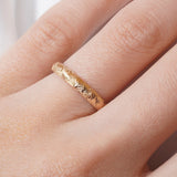 [The Unfolding] Women's Hand-Engraved Wedding Band