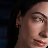Ocean Wave Earrings, Gold Vermeil
