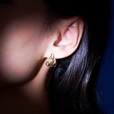 Ocean wave earrings