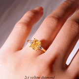 [Golden Veil] Yellow Diamond Ring