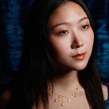 Raindrop Necklace, Gold Vermeil