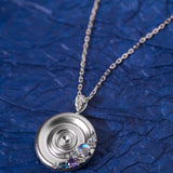 Ripple Necklace, Sterling Silver With Natural Gemstones