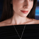Ripple Necklace, Sterling Silver With Natural Gemstones