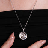 Ripple Necklace, Sterling Silver With Natural Gemstones