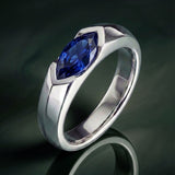 [Gravitas] Marquise Sapphire Wedding Ring
