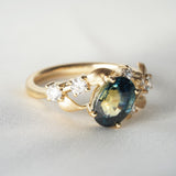 [Enchanted Woodland] 2ct Parti Sapphire Engagement Ring