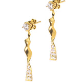 Dainty Venus Earrings, Gold Vermeil