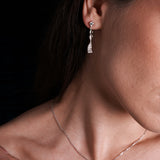 Dainty Venus Earrings, Sterling Silver