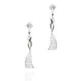 Dainty Venus Earrings, Sterling Silver