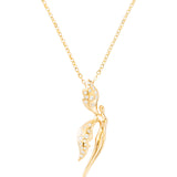 Guardian Angel Necklace, Gold Vermeil